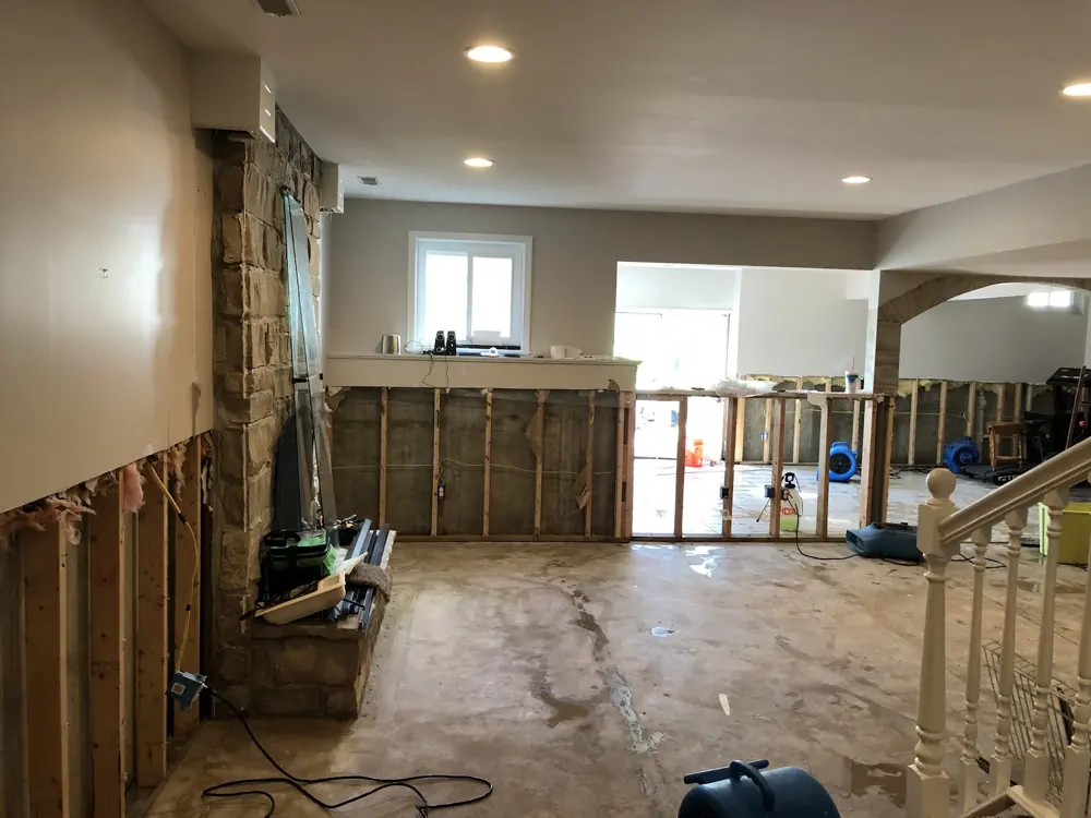 Restoration equipment on a Beaumont job