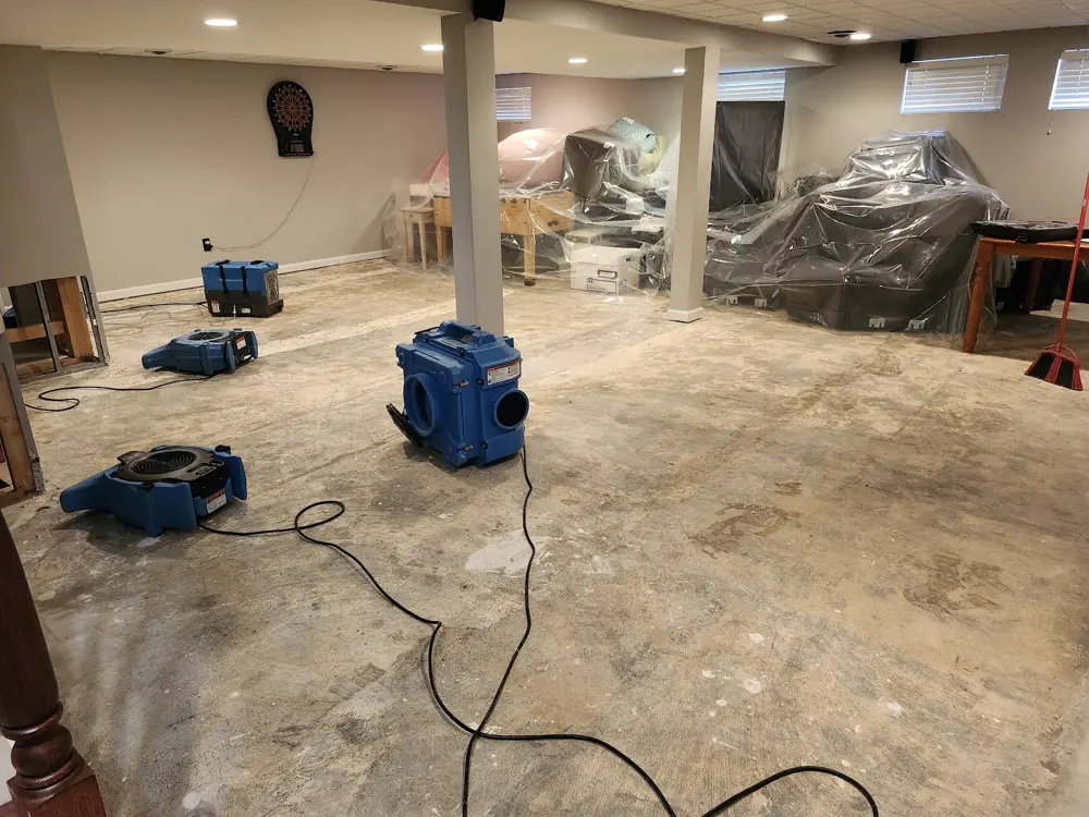 Restoration equipment on a Beaumont job