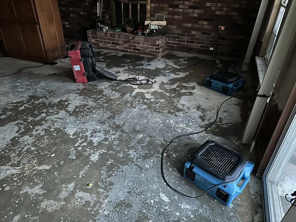 Restoration equipment on a Beaumont job
