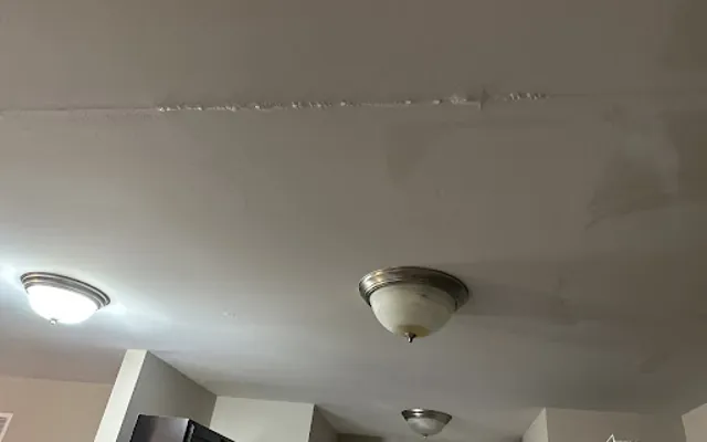 Ceiling Water Damage in North End, Texas